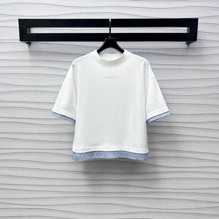GUCCI CREW NECK SHORT-SLEEVE COTTON TEE