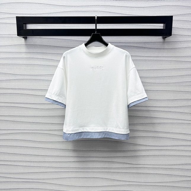 GUCCI CREW NECK SHORT-SLEEVE COTTON TEE