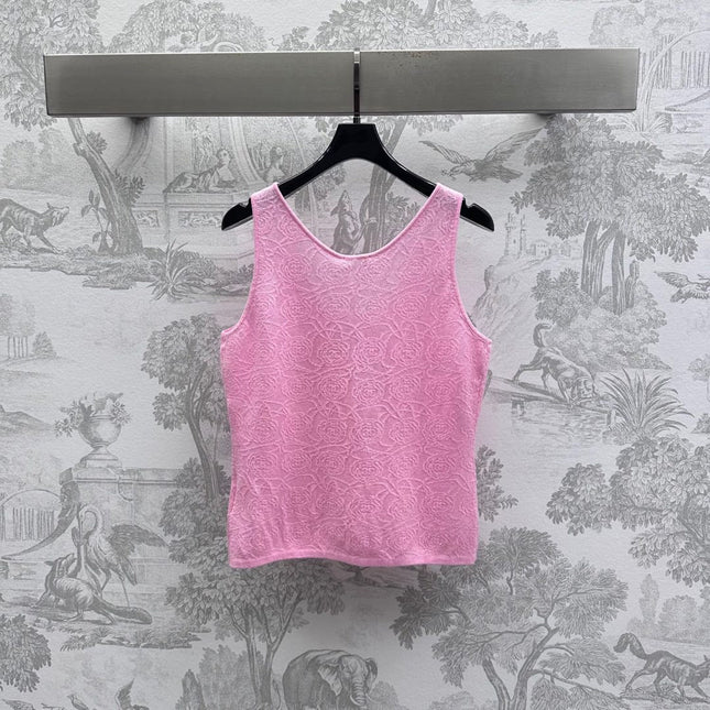 CHANEL SLEEVELESS KNIT TOP 263690