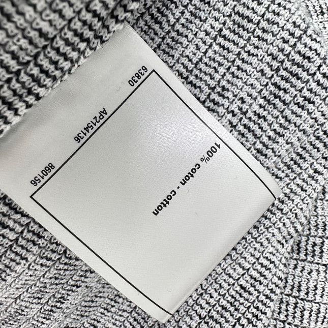 CHANEL CAMISOLE WITH LOGO DETAIL IN GREY