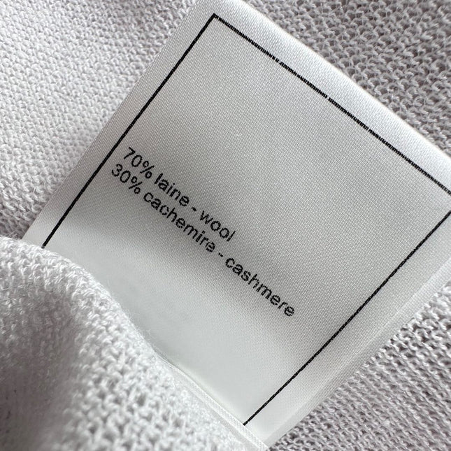 CHANEL SHORT SLEEVE CREW NECK KNIT TOP 263668