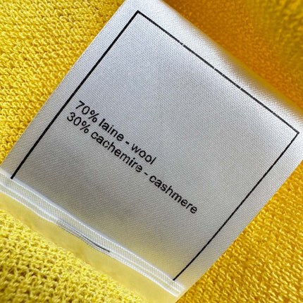 CHANEL SHORT SLEEVE CREW NECK KNIT TOP 263666