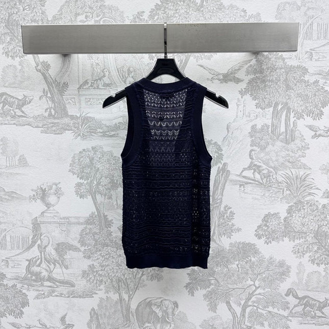 CHANEL KNITTED TANK TOP