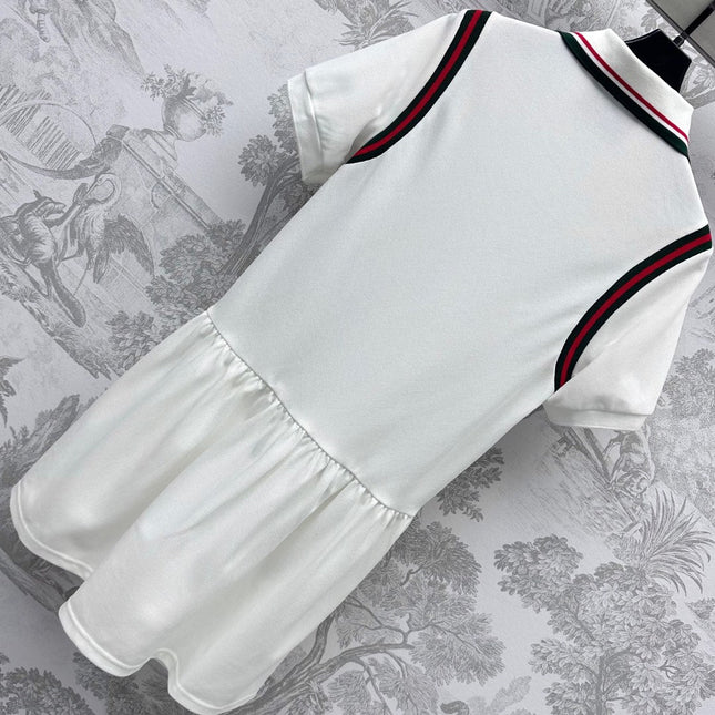 GUCCI 25S PLEATED SHORT-SLEEVE DRESS 264671