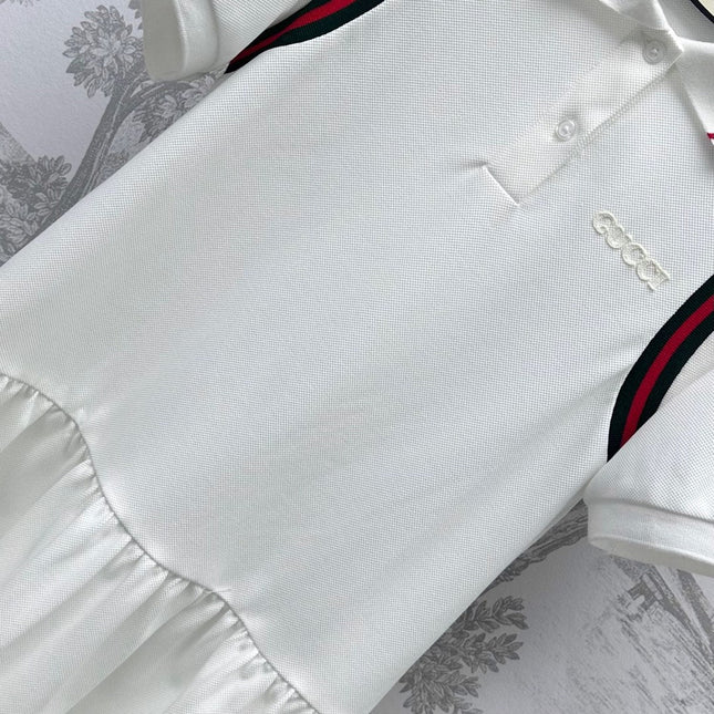 GUCCI 25S PLEATED SHORT-SLEEVE DRESS 264671