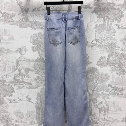 CHANEL 25S HIGH WAIST DENIM JEANS 264623