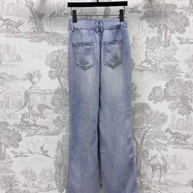 CHANEL 25S HIGH WAIST DENIM JEANS 264623