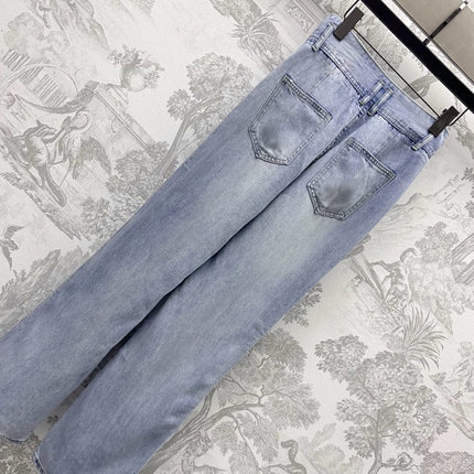 CHANEL 25S HIGH WAIST DENIM JEANS 264623