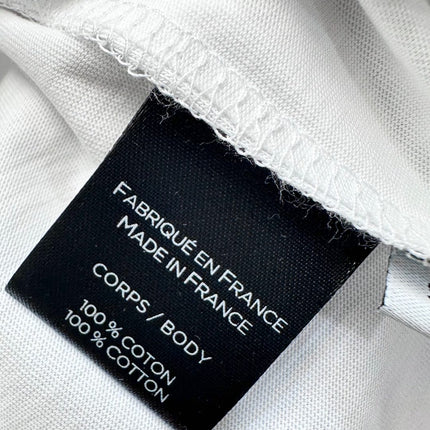 BALMAIN WHITE COTTON T-SHIRT 263722