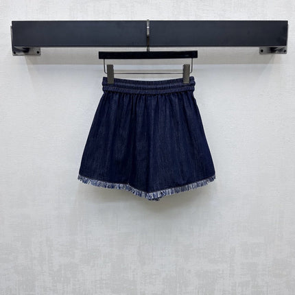 ZIMMERMAN 25S HIGH WAIST DENIM SHORTS 264693