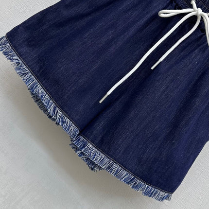 ZIMMERMAN 25S HIGH WAIST DENIM SHORTS 264693