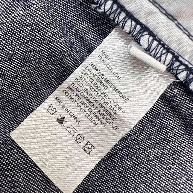 ZIMMERMAN 25S SHORT SLEEVE DENIM SHIRT 264724