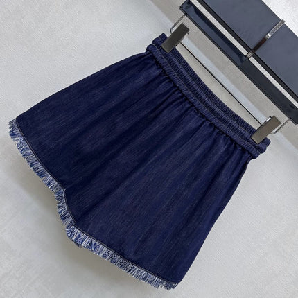 ZIMMERMAN 25S HIGH WAIST DENIM SHORTS 264693