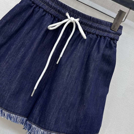 ZIMMERMAN 25S HIGH WAIST DENIM SHORTS 264693