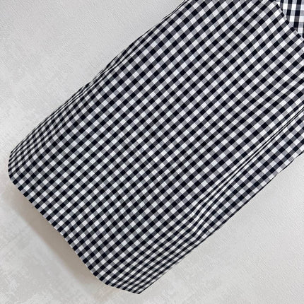 MIU 25S PLAID PINAFORE DRESS 264712