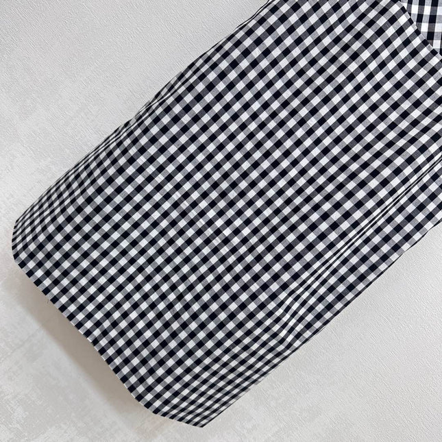 MIU 25S PLAID PINAFORE DRESS 264712