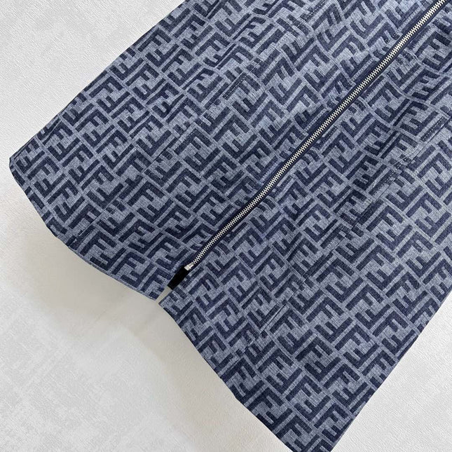 FEND 25S VEST DRESS DENIM JACQUARD 264599