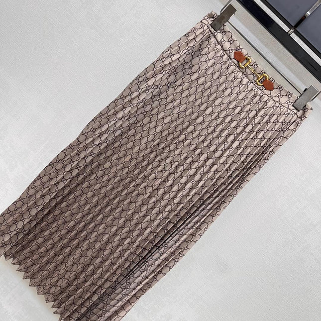 GUCCI 25S PLEATED DRESS IN TWILL FABRIC YB 264500