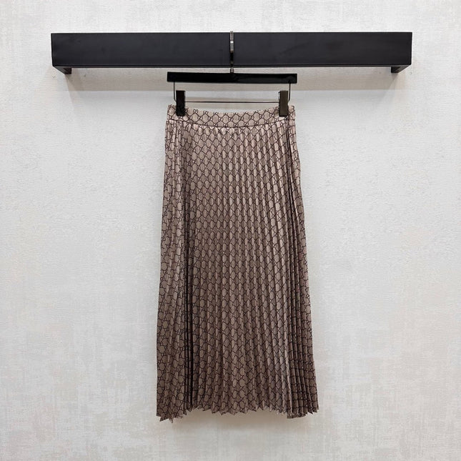 GUCCI 25S PLEATED DRESS IN TWILL FABRIC YB 264500