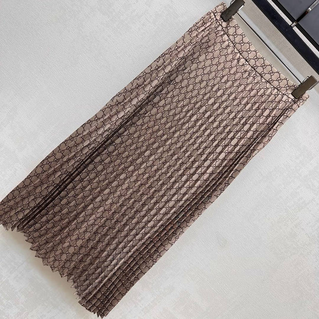 GUCCI 25S PLEATED DRESS IN TWILL FABRIC YB 264500