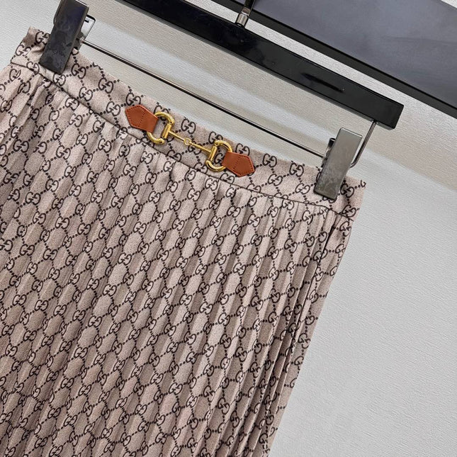 GUCCI 25S PLEATED DRESS IN TWILL FABRIC YB 264500