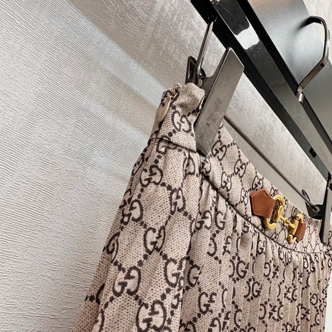 GUCCI 25S PLEATED DRESS IN TWILL FABRIC YB 264500