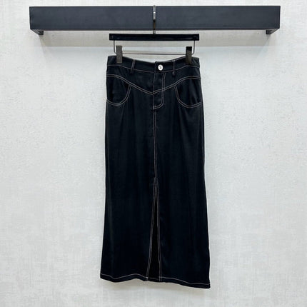 CHANEL HIGH-WAIST SKIRT WITH CUT-OUT HEM 274765