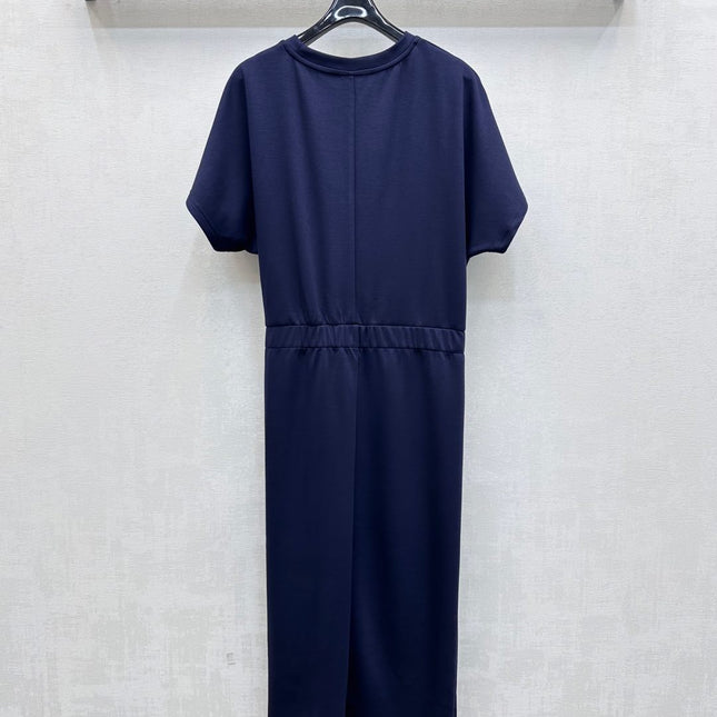 CELINE SHORT SLEEVE LONG DRESS 274432