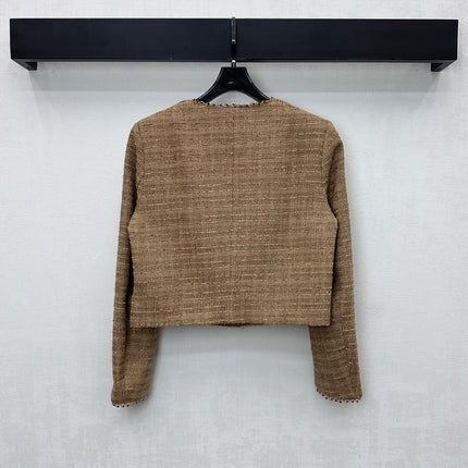 CHANEL 25S BEADED TWEED DRESS SET 307