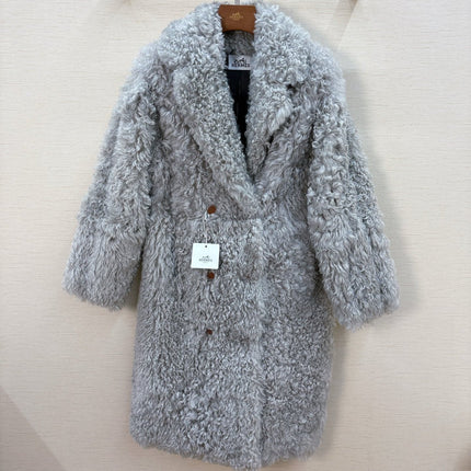 HERMES 25S LONG FUR COAT 234