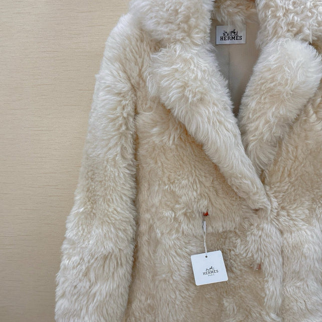 HERMES 25S LONG FUR COAT 234