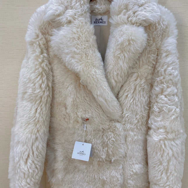HERMES 25S LONG FUR COAT 234
