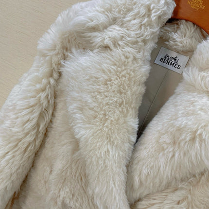 HERMES 25S LONG FUR COAT 234