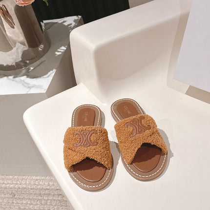 CELINE 25S LYMPIA TWISTED SANDAL IN BURNT ORANGE SPONGE FABRIC