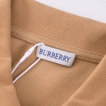 Burberry 25 Polo T- Shirt Caramel Cotton 232684