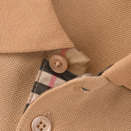 Burberry 25 Polo T- Shirt Caramel Cotton 232684