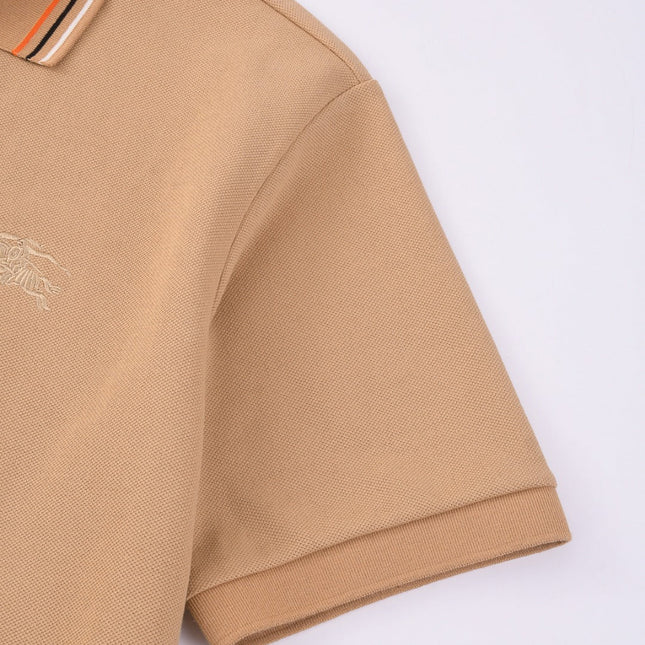 Burberry 25 Polo T- Shirt Caramel Cotton 232684