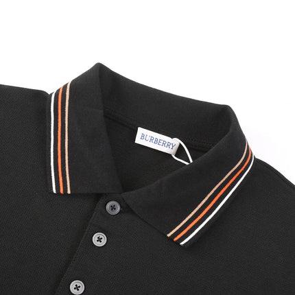 Burberry 25 Polo T- Shirt Black Cotton 232686