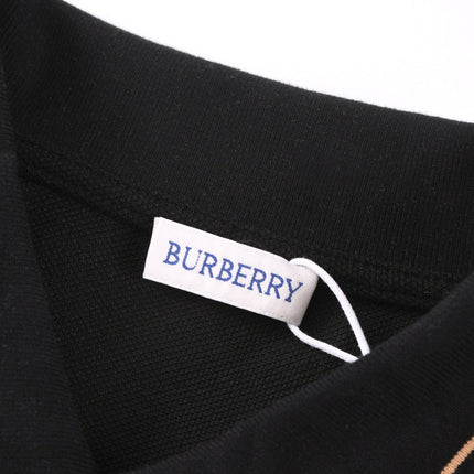 Burberry 25 Polo T- Shirt Black Cotton 232686