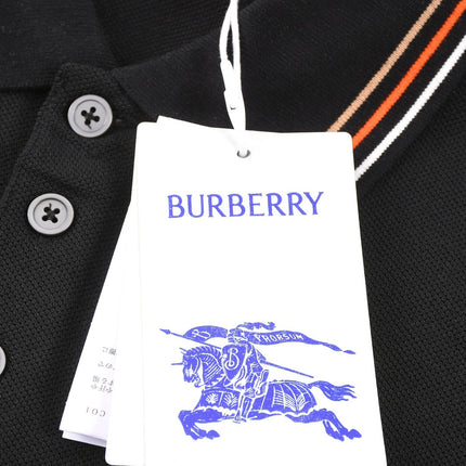 Burberry 25 Polo T- Shirt Black Cotton 232686