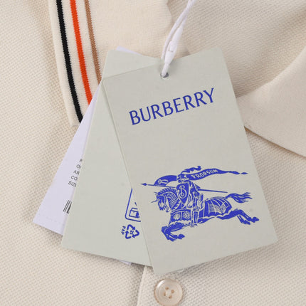 Burberry 25 Polo T- Shirt White Cotton 232685