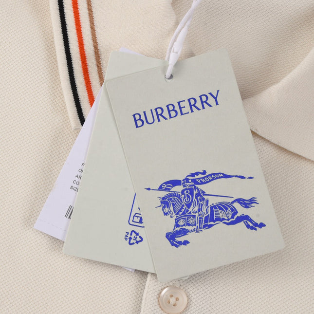 Burberry 25 Polo T- Shirt White Cotton 232685
