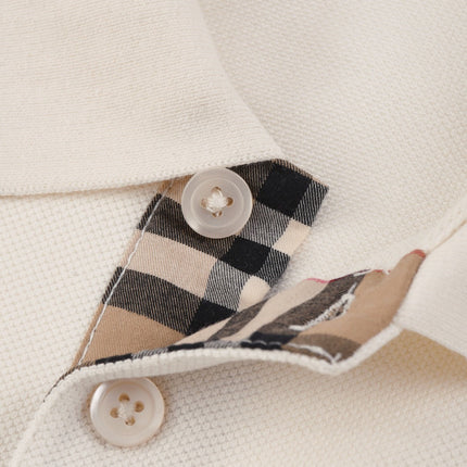 Burberry 25 Polo T- Shirt White Cotton 232685