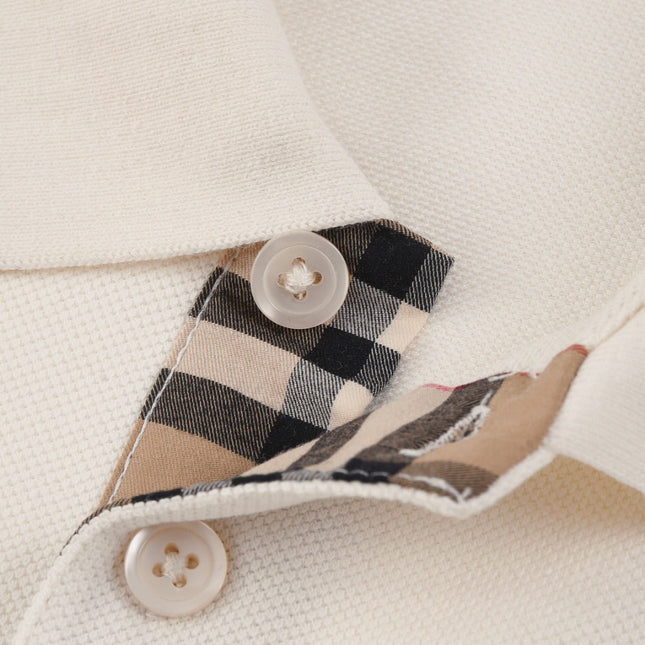 Burberry 25 Polo T- Shirt White Cotton 232685