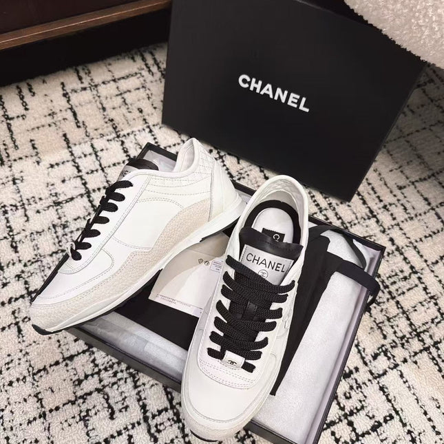 TRAINERS SNEAKER IN WHITE CALFSKIN AND SUEDE