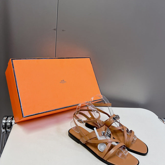 JUNE SANDAL CARAMEL CALFSKIN