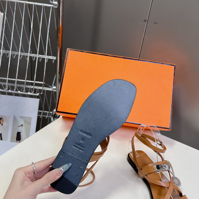 JUNE SANDAL CARAMEL CALFSKIN