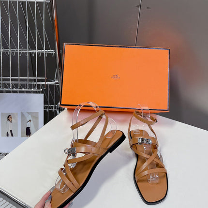 JUNE SANDAL CARAMEL CALFSKIN