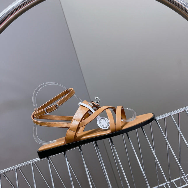 JUNE SANDAL CARAMEL CALFSKIN