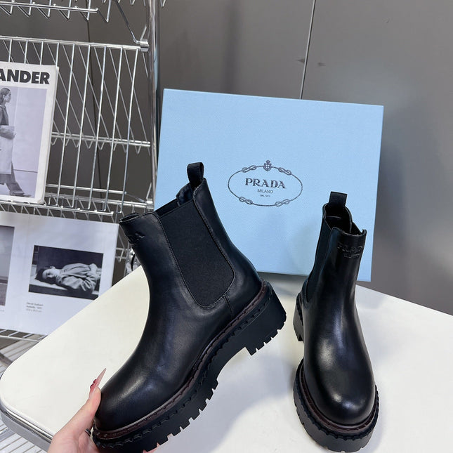 PRA CHELSEA BOOTS BLACK CALFSKIN